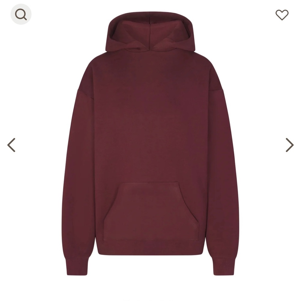 Skims cotton Fleece oversized hoodie